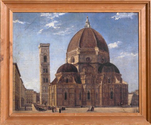 19th Century Painting Duomo in Firenze by P.K-SA-705016