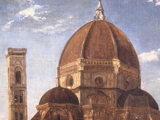 19th Century Painting Duomo in Firenze by P.K