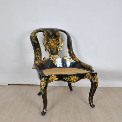 19th Century Paper Mache Armchairs, Set of 2-SYQ-1262540