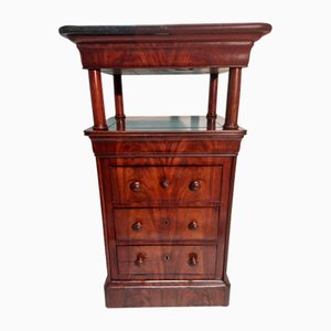 19th Century Pedestal with Drawers in Mahogany-AWH-1363449