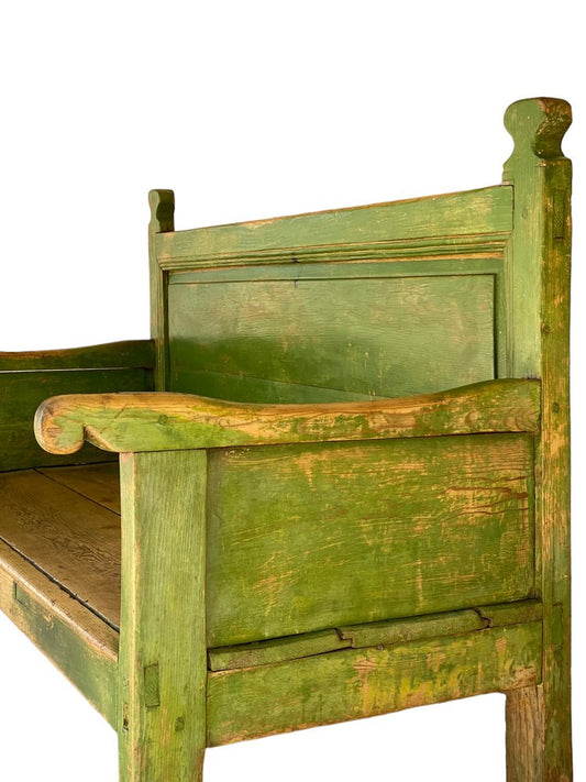 19th Century Pine Wood Bench