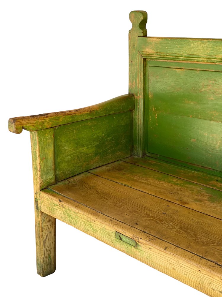 19th Century Pine Wood Bench