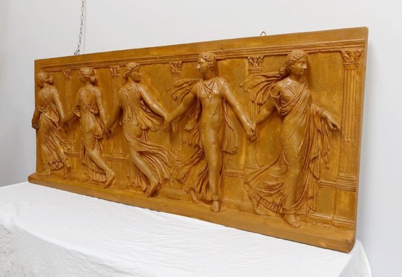 19th Century Plaster High-Relief Sculpture Borghese Dancers-RVK-1723821