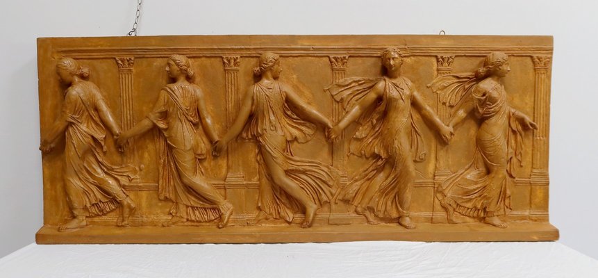 19th Century Plaster High-Relief Sculpture Borghese Dancers-RVK-1723821