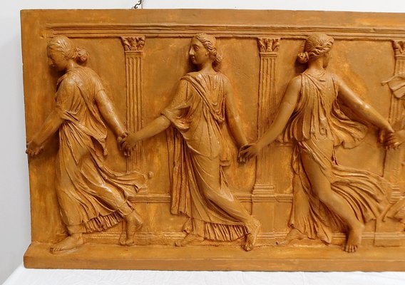 19th Century Plaster High-Relief Sculpture Borghese Dancers-RVK-1723821