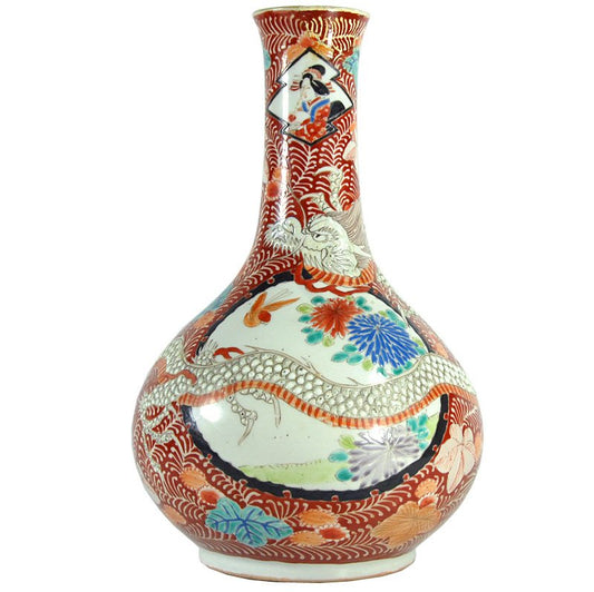 19th Century Porcelain Japanese Vase Saishuntei Arita