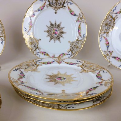 19th Century Porcelain Plates from Macé, Sèvres, Set of 12-SYQ-1802010