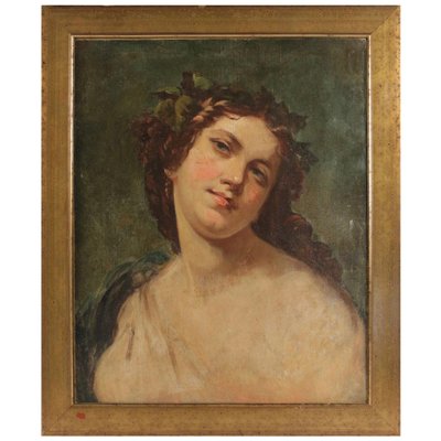 19th Century Portrait Representing a Romantic Pose of a Woman-WFS-744992