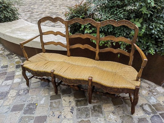 19th Century Provencal 3-Seater Sofa in Walnut-ZFY-1789324