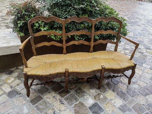 19th Century Provencal 3-Seater Sofa in Walnut-ZFY-1789324