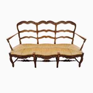 19th Century Provencal 3-Seater Sofa in Walnut-ZFY-1789324