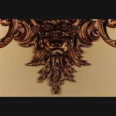 19th Century Regency Louis XV Bronze-Gilt Wall Lights, Set of 2-FLW-1426050