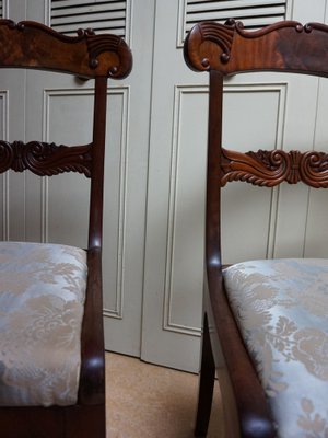 19th Century Regency Mahogany Cornucopia Dining Chairs, Set of 2-EA-1703477