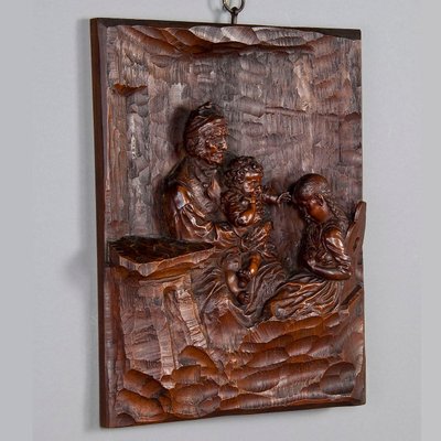 19th Century Relief Woodcarving by Hermann Steiner Meran-KJP-1149525