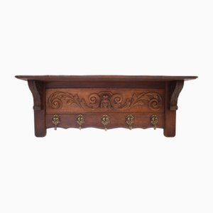 19th Century Renaissance Coat Rack in Oak-DR-1783678