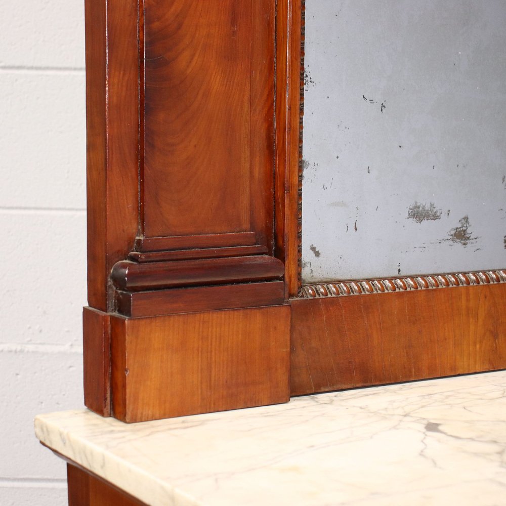 19th Century Restoration Console in Cherrywood, Italy