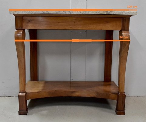 19th Century Restoration Period Walnut Console Table-RVK-746551