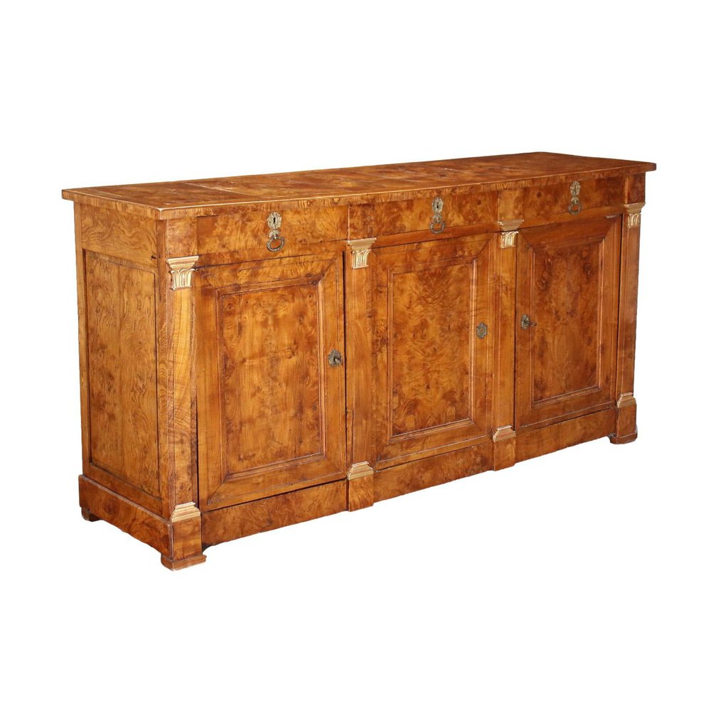 19th Century Restoration Sideboard in Elm, France