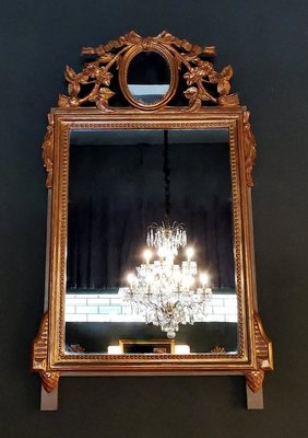 19th Century Rococo Style French Giltwood Mirror-QRS-674546