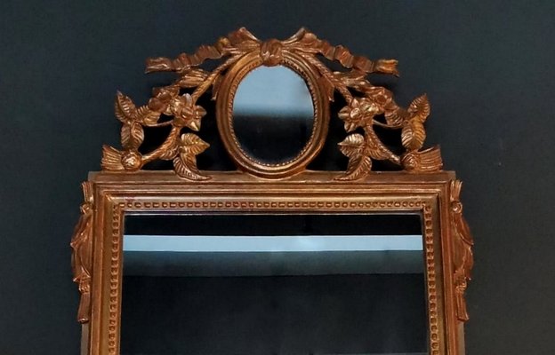 19th Century Rococo Style French Giltwood Mirror-QRS-674546