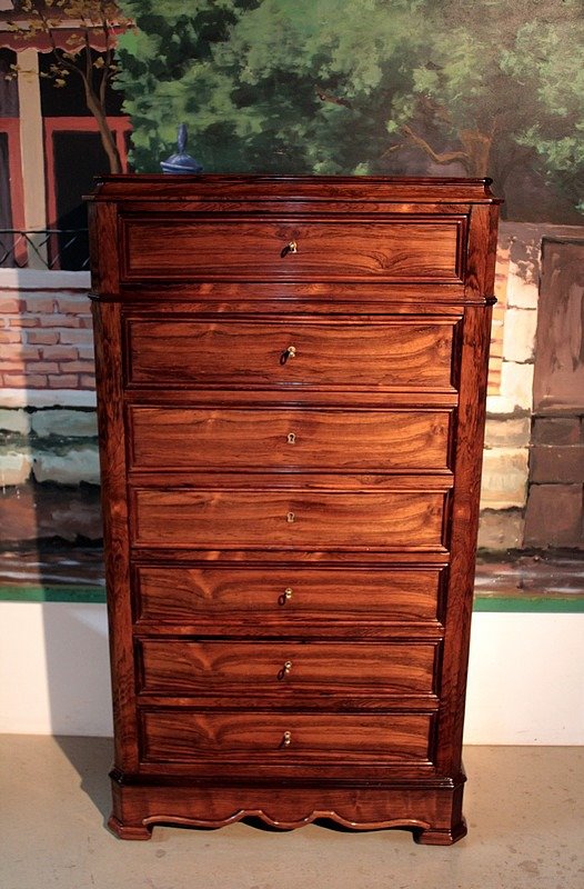 19th Century Rosewood Veneer Secretaire