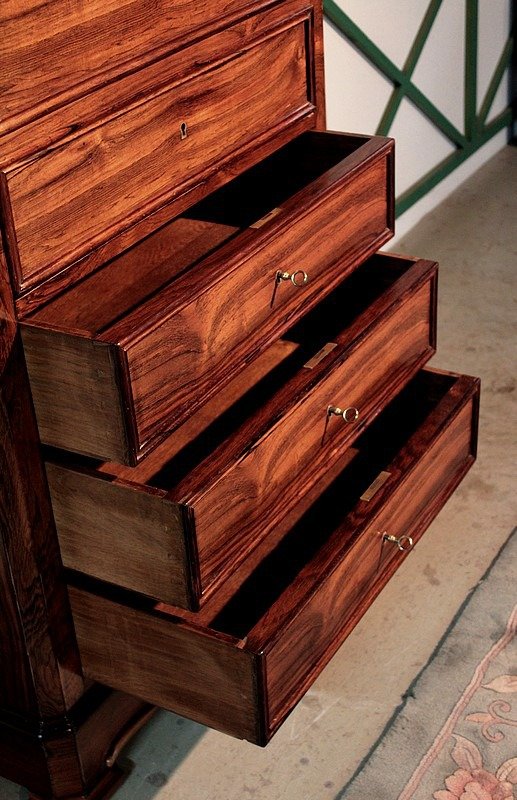 19th Century Rosewood Veneer Secretaire