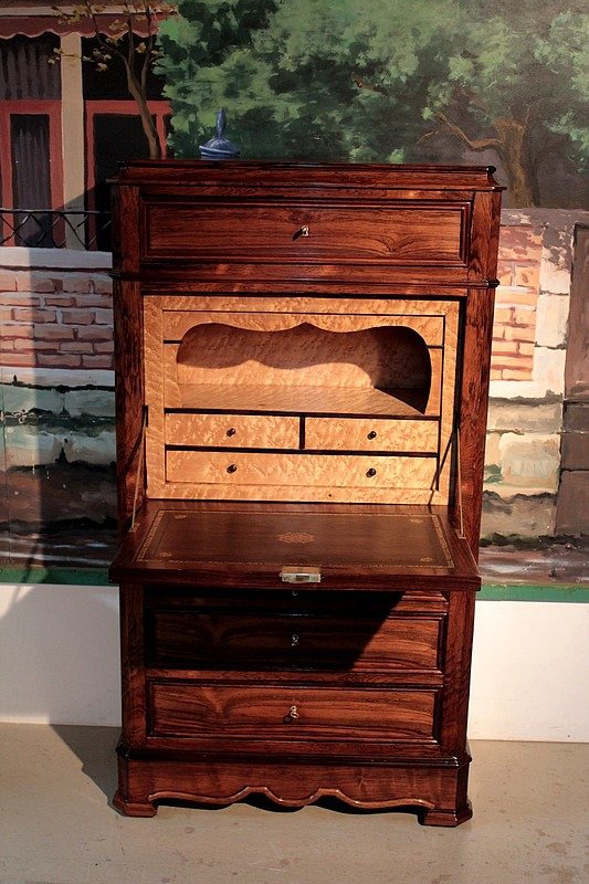 19th Century Rosewood Veneer Secretaire