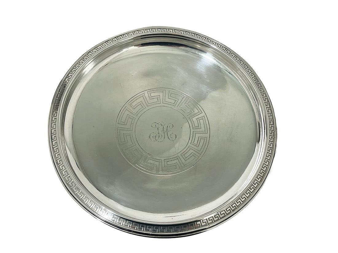 19th Century Round Silver Footed Bowl