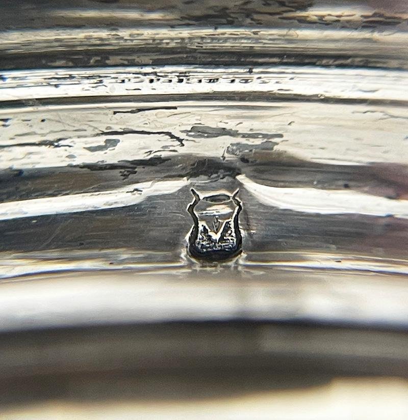 19th Century Round Silver Footed Bowl