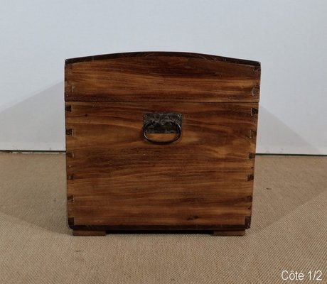 19th Century Rounded Solid Teak Chest-RVK-1179118