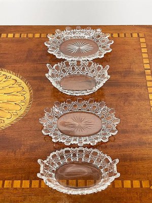 19th Century Russian Crystal Cut Set with Castellated Rims, Set of 3-UCH-1224308