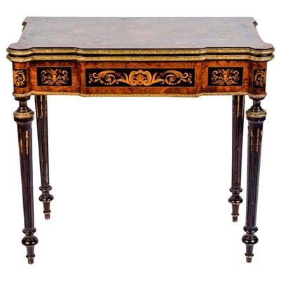 19th-Century Russian Marquetry Game Table, 1820-MBH-1031656