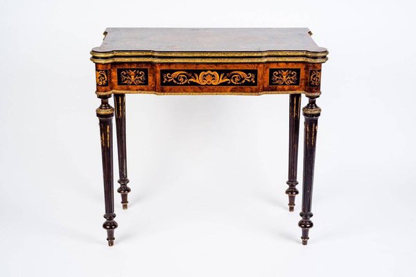 19th-Century Russian Marquetry Game Table, 1820-MBH-1031656