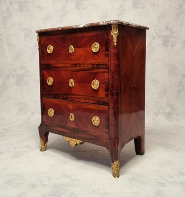 19th Century Satin & Amaranth Dresser of Two Style Transition-BSB-1115299