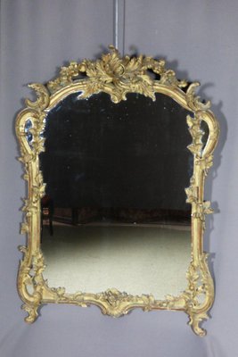 19th Century Sculpted and Golden Wooden Mirror-WSV-1367308