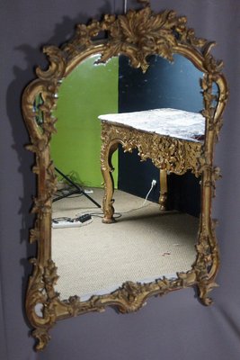 19th Century Sculpted and Golden Wooden Mirror-WSV-1367308