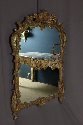 19th Century Sculpted and Golden Wooden Mirror-WSV-1367308