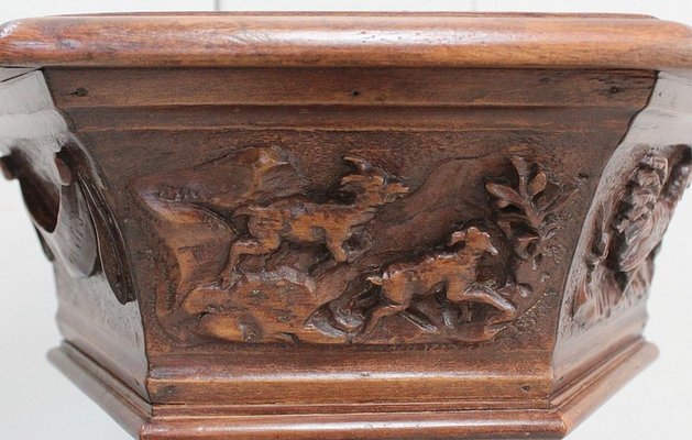 19th Century Sculptural Chestnut Planter-RVK-703032