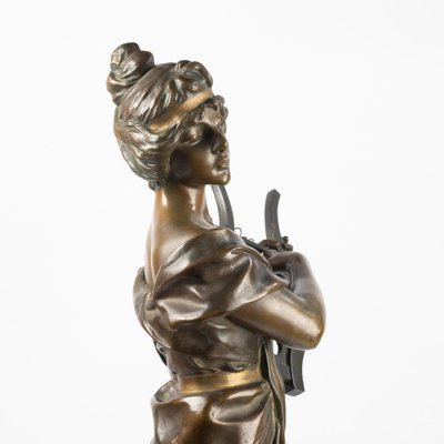 19th Century Sculpture in Patinated Bronze attributed to Emmanuel Villanis-WFS-2041564