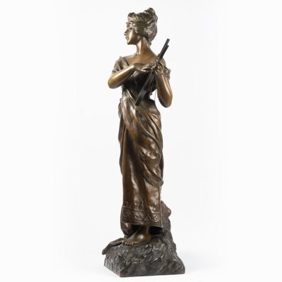 19th Century Sculpture in Patinated Bronze attributed to Emmanuel Villanis-WFS-2041564