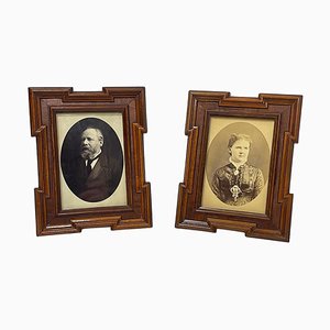 19th Century Set of Wooden Frames with Dutch Royals, 1878, Set of 2-UCH-1796156