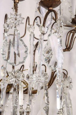 19th Century Seven Branch Cut-Glass Wall Lights, Set of 2-MBH-1032102