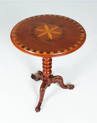 19th Century Side Table with Intarsia-ZLE-1798345