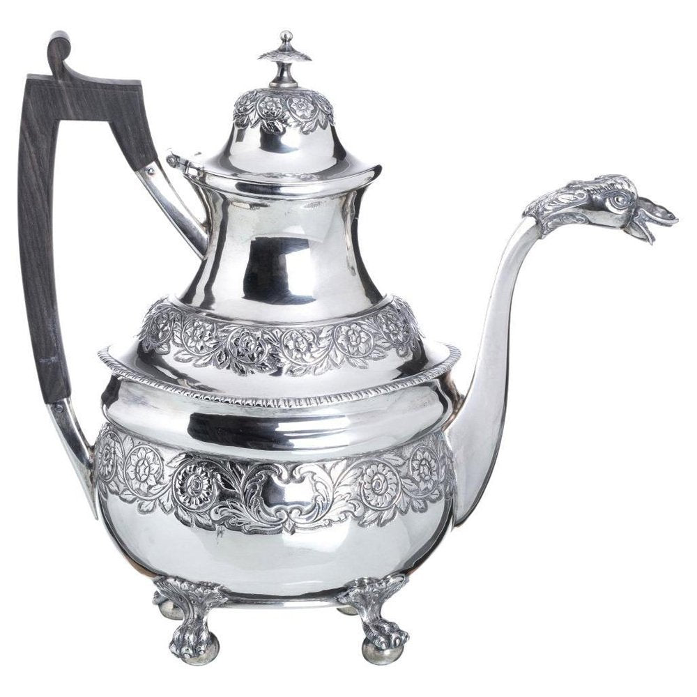 19th Century Silver Coffee Maker