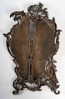 19th Century Silver Plated Bronze Table Mirror-WFS-1419039