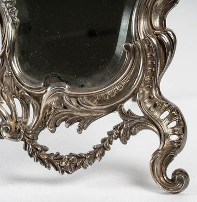 19th Century Silver Plated Bronze Table Mirror-WFS-1419039