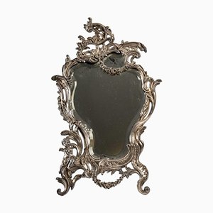 19th Century Silver Plated Bronze Table Mirror-WFS-1419039