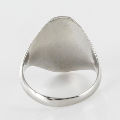 19th Century Silver Unisex Signet Ring-OLU-896501