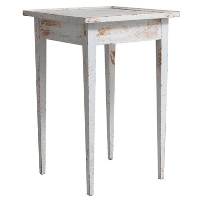 19th Century Small Swedish White Gustavian Side Table-MJF-990221