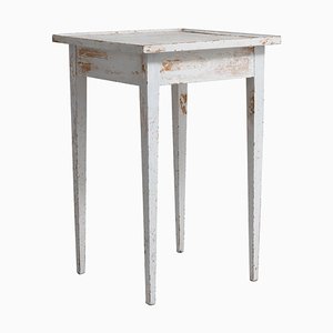 19th Century Small Swedish White Gustavian Side Table-MJF-990221